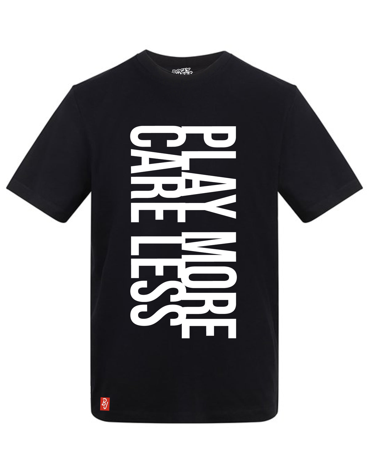 Play More. Care Less. Vertical Tee